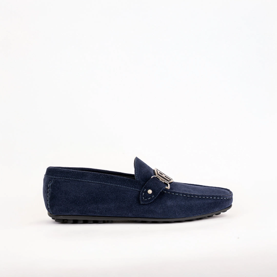 9154 Roberto Cavalli Loafers / Blue Thin No Show Socks For Loafers
