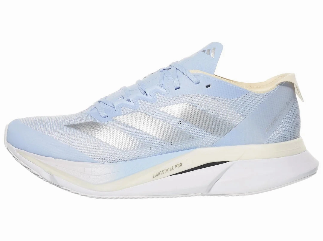 Blissfeel Running Shoes Adidas | Adizero Boston 12 | Women's | Ftwr White/Matte Silver/Warm Vanilla