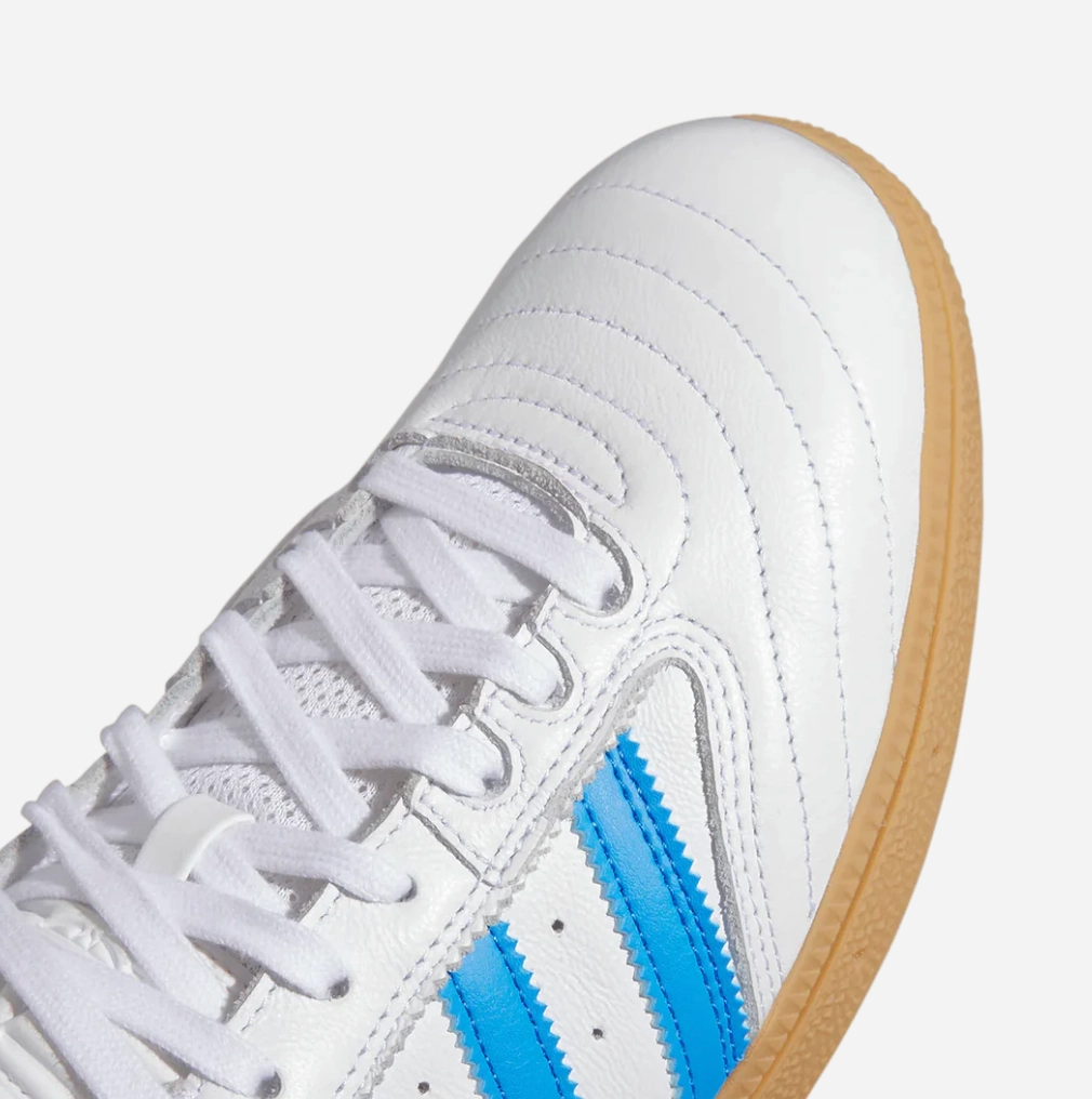 Adidas Shoes With Charms Adidas Busenitz (White Leather/Blue)