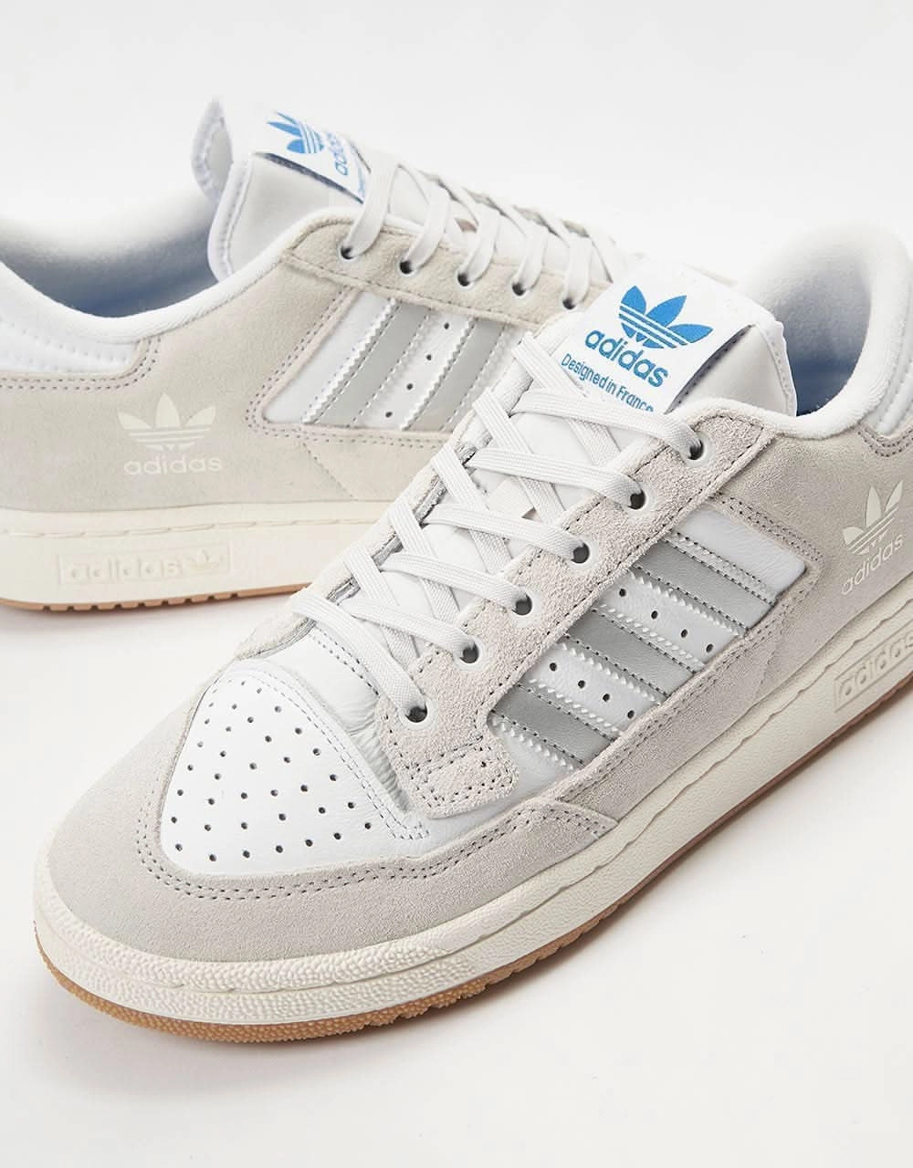 Adidas Bike Shoes adidas Centennial 85 Low ADV Skate Shoes - Crystal White/Matte Silver/White