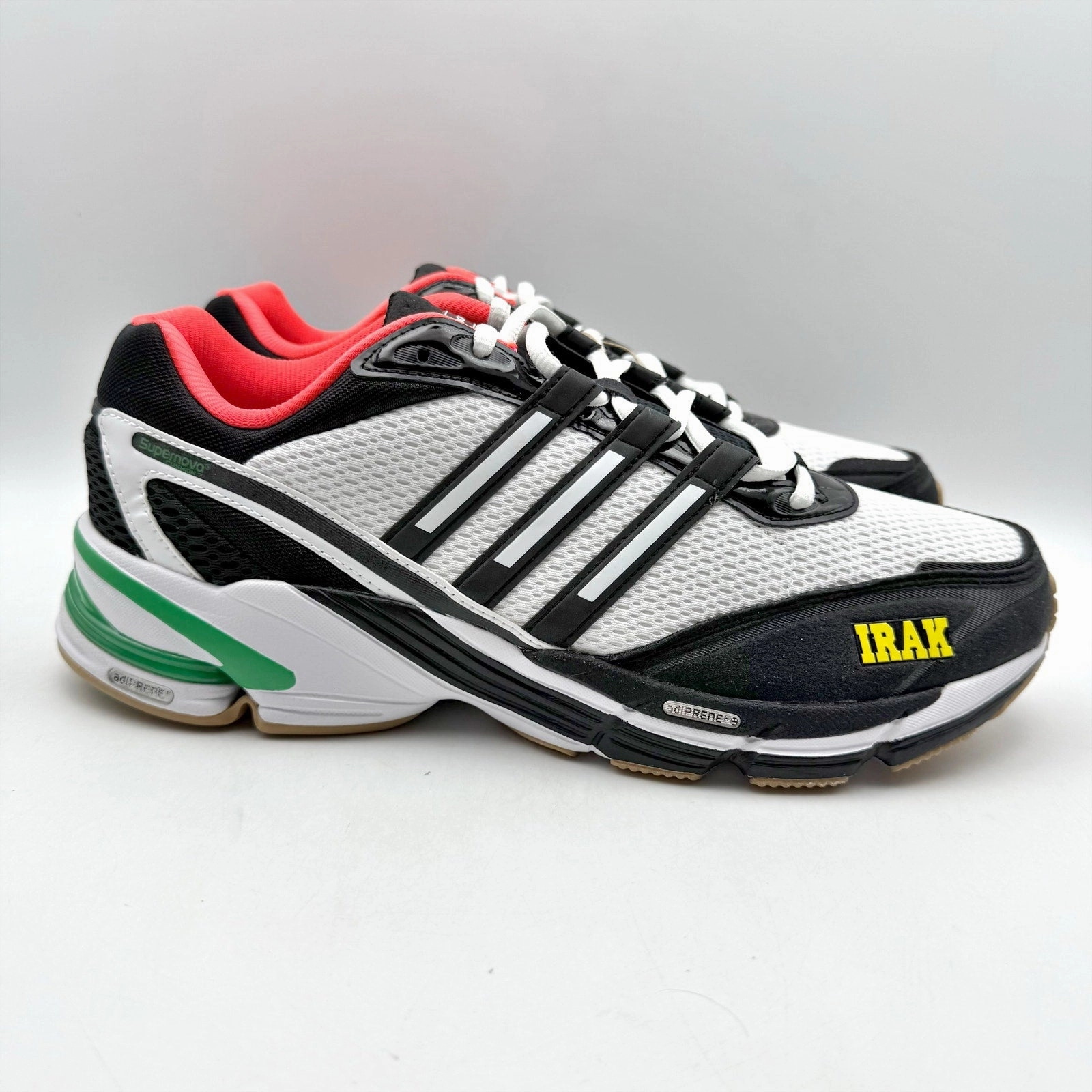 Adidas Mens x IRAK Supernova Cushion 7 Sneaker US 10 M White Black Athletic NWOB Adidas Corduroy Shoes