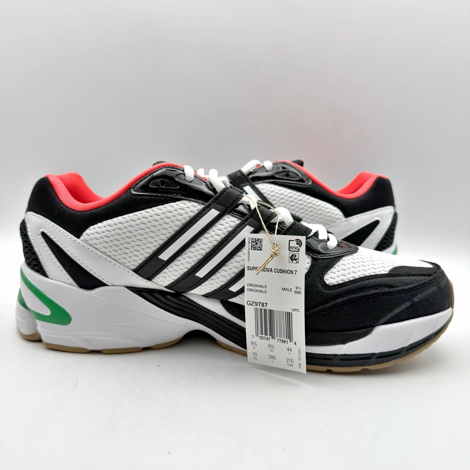 Adidas Chaos Golf Shoes Adidas Mens x IRAK Supernova Cushion 7 Sneaker US 10 M White Black Athletic NWOB