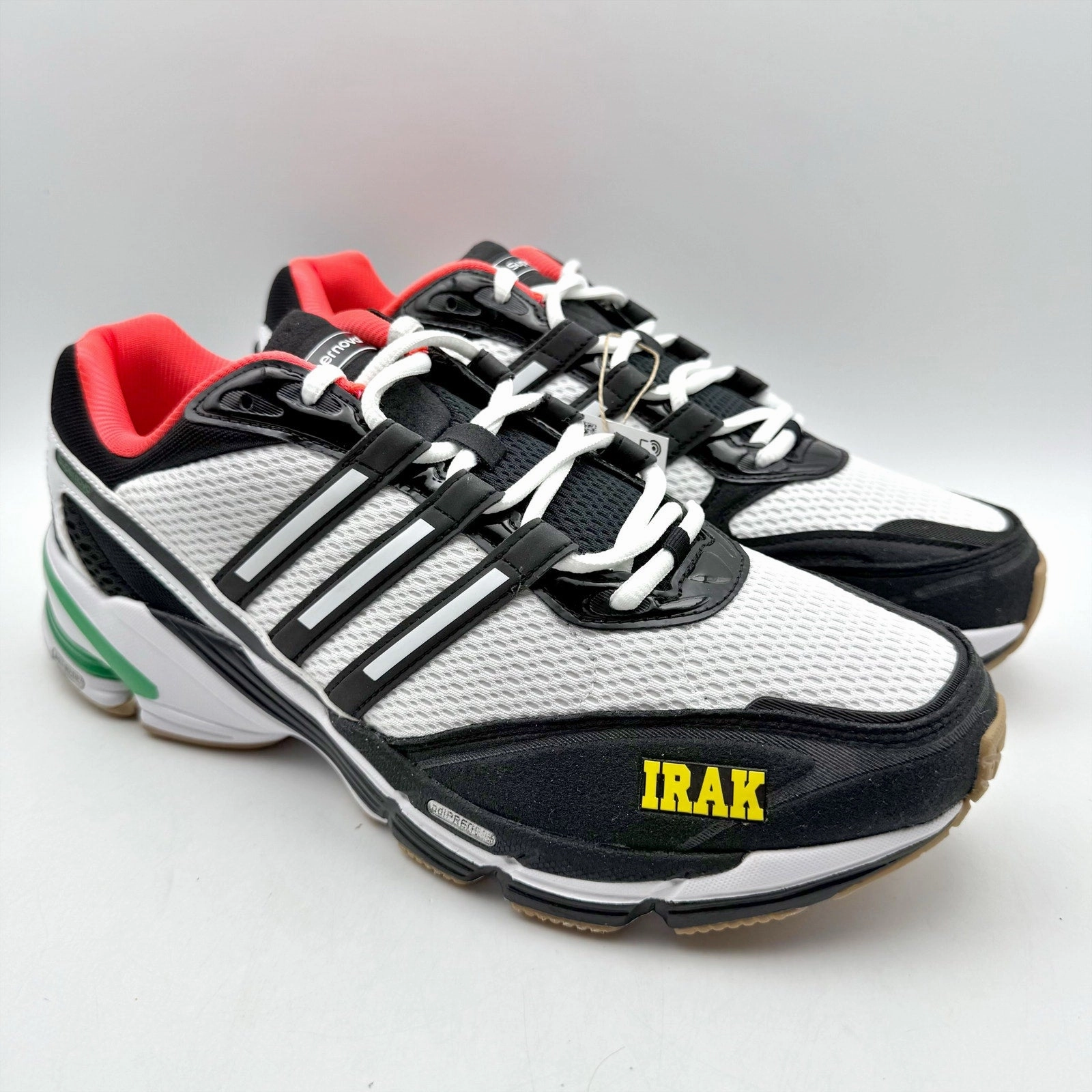 Adidas Mens x IRAK Supernova Cushion 7 Sneaker US 10 M White Black Athletic NWOB New Adidas Wrestling Shoes