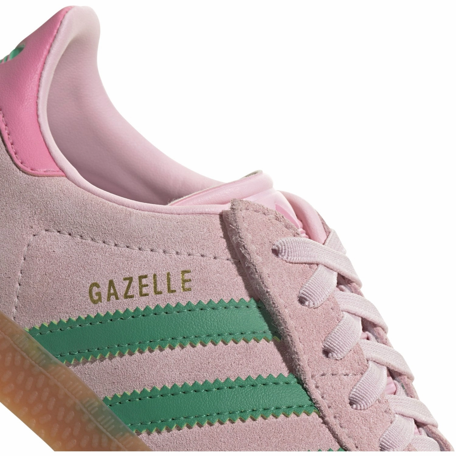 adidas Originals Clear Pink/Court Green/Bliss Pink Gazelle Cf El C Sneakers Dress Shoes Casual Oxford