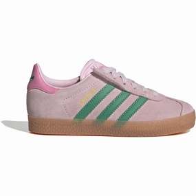 Rally Flux Casual Shoes adidas Originals Clear Pink/Court Green/Bliss Pink Gazelle Cf El C Sneakers