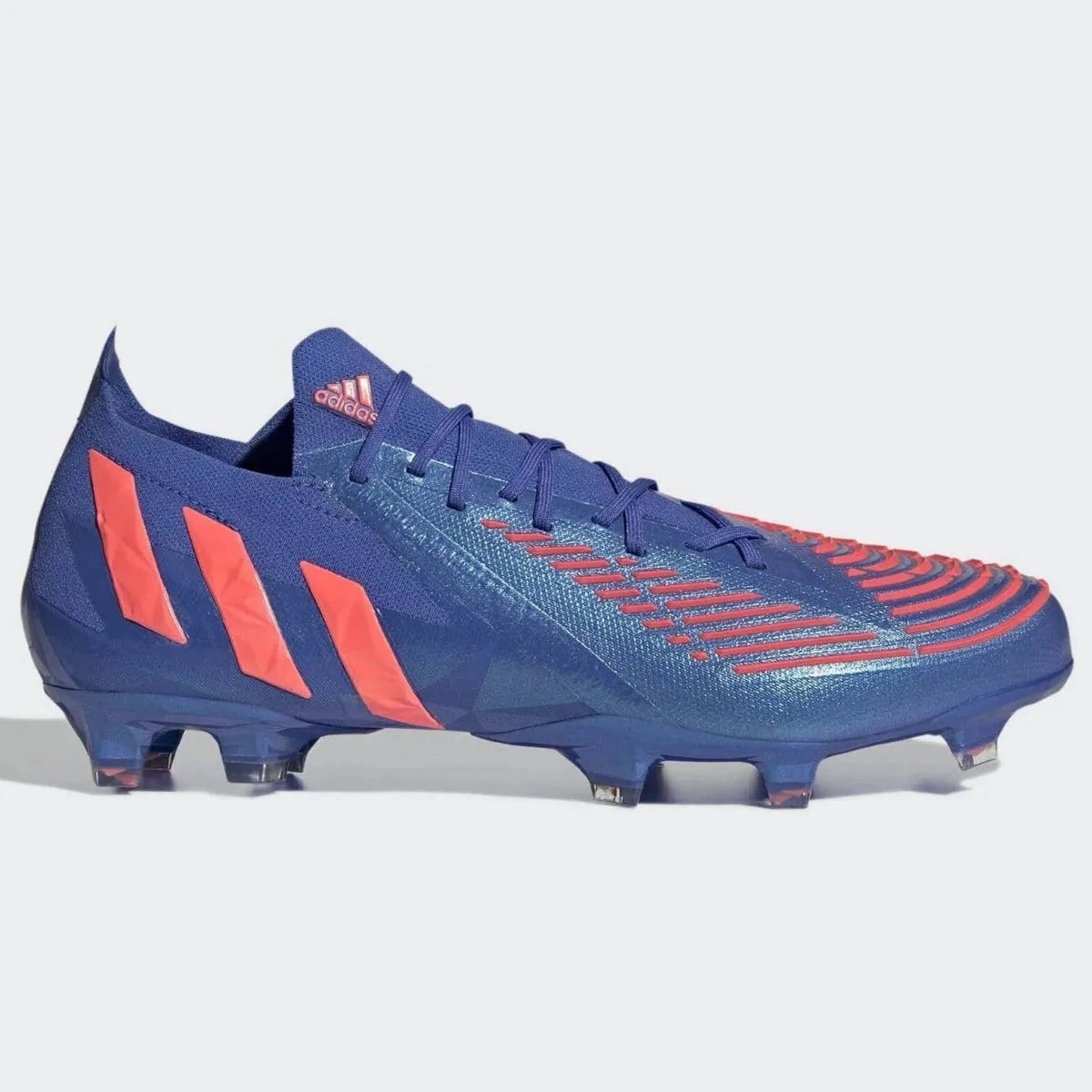 Hibbets Adidas Shoes adidas Predator Edge .1 Low  FG - Hi Res Blue-Turbo