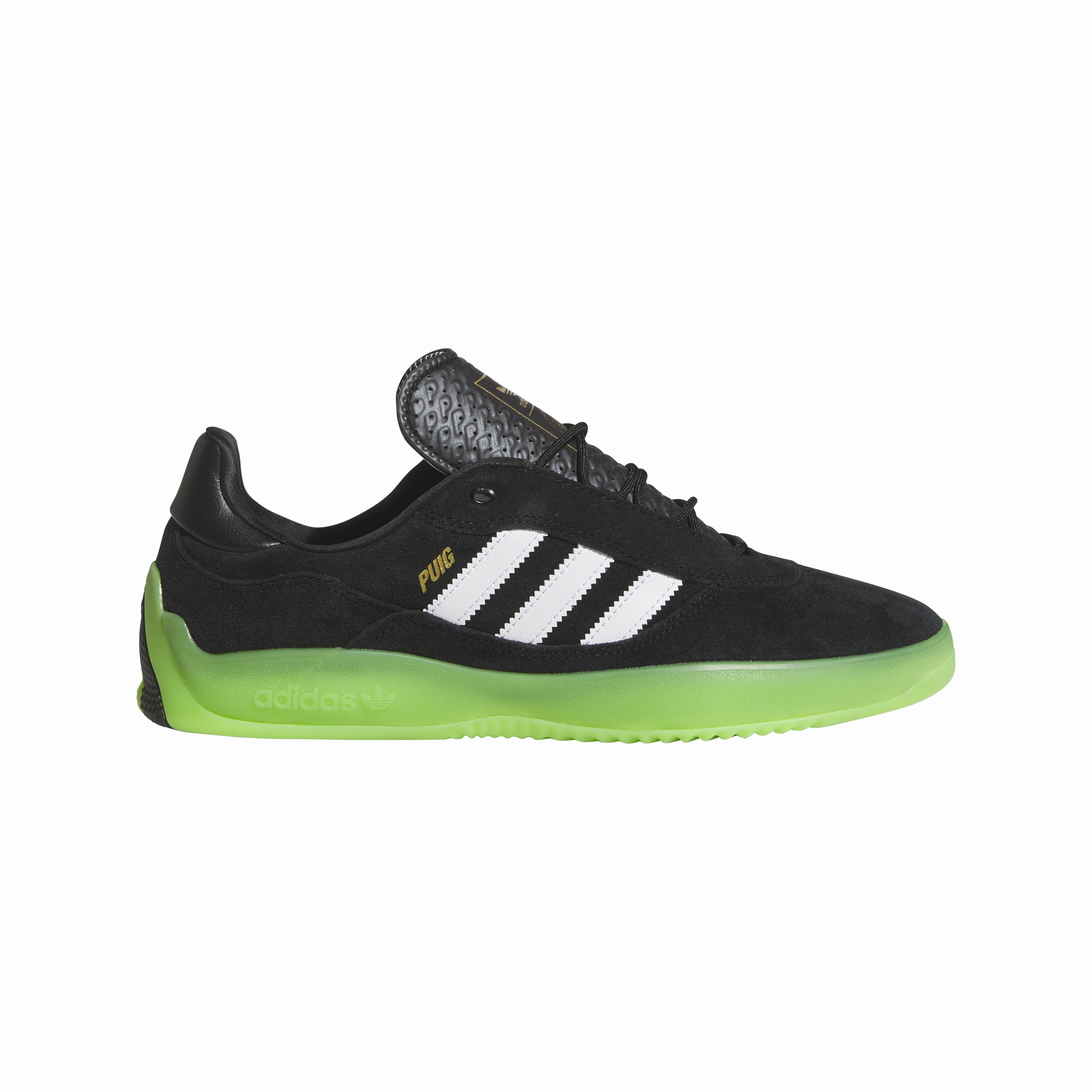 Adidas Martial Arts Shoes Adidas Puig - Core Black / Cloud White / Semi Solar Green