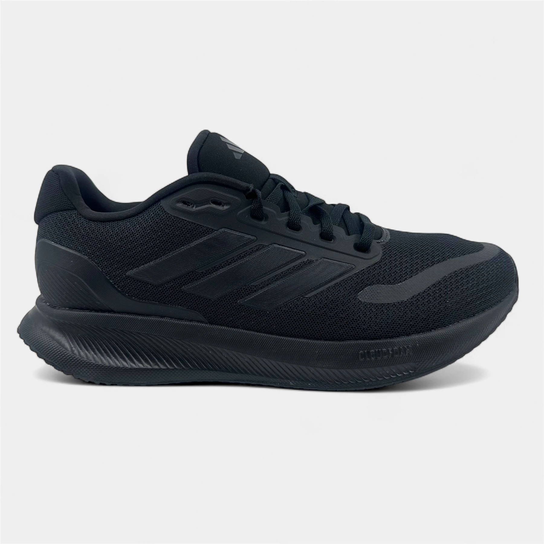 Adidas Runfalcon 5 Triple Black Womens Athletic Sneaker Interact Running Shoe