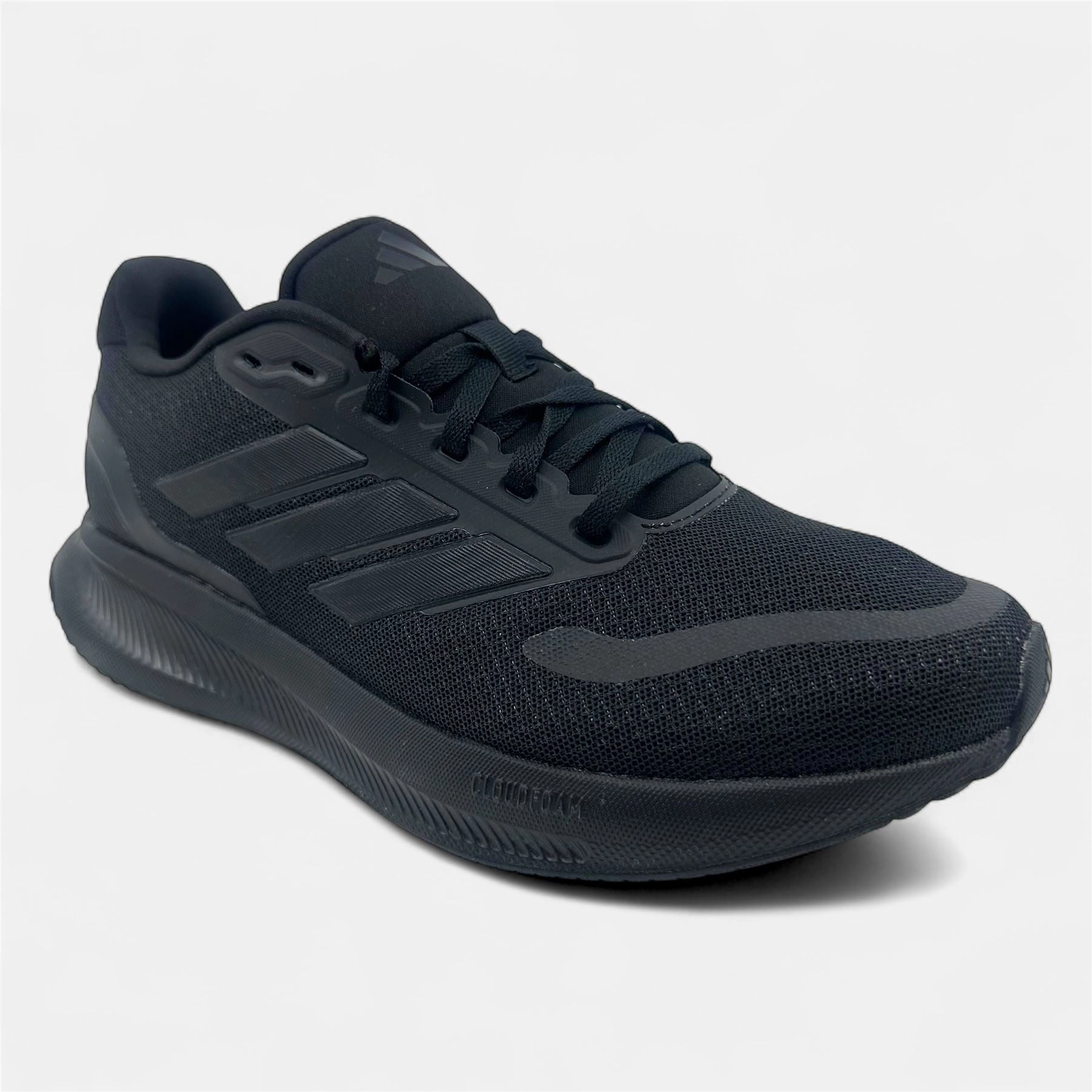 Adidas Runfalcon 5 Triple Black Womens Athletic Sneaker Best Shoes To Run On A Treadmill