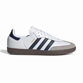 Adidas Samba OG 'Cloud White Night Indigo' Men's Shoes Adidas Samba Classic Soccer Shoes