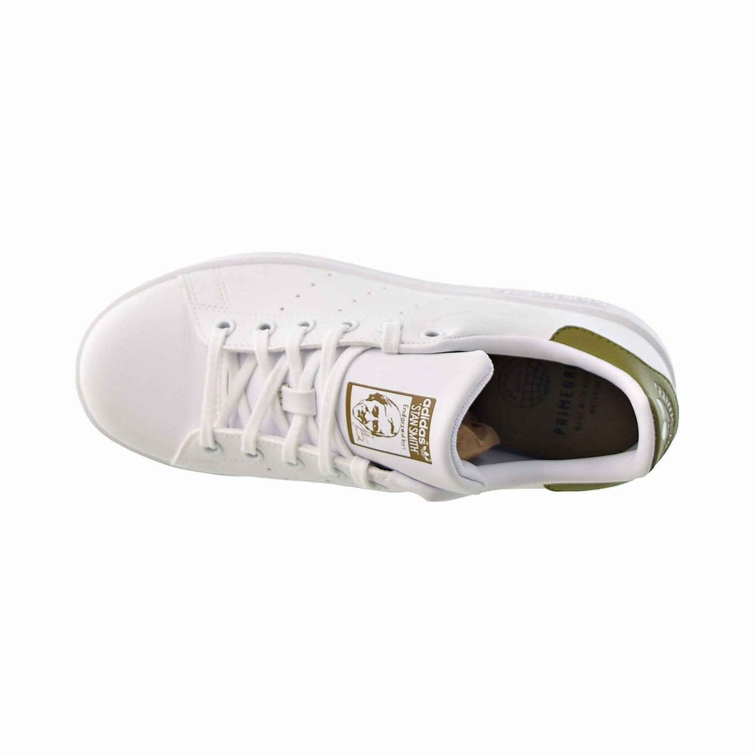 Adidas Stan Smith J Big Kids' Shoes Cloud White-Cloud White-Wild Moss Adidas Shoes Price