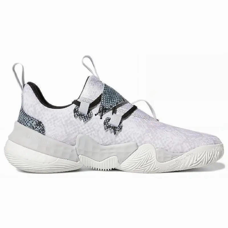 adidas Trae Young 1 Light Solid Grey Snakeskin Sneakers shoes H67753 Adidas Knee High Shoes