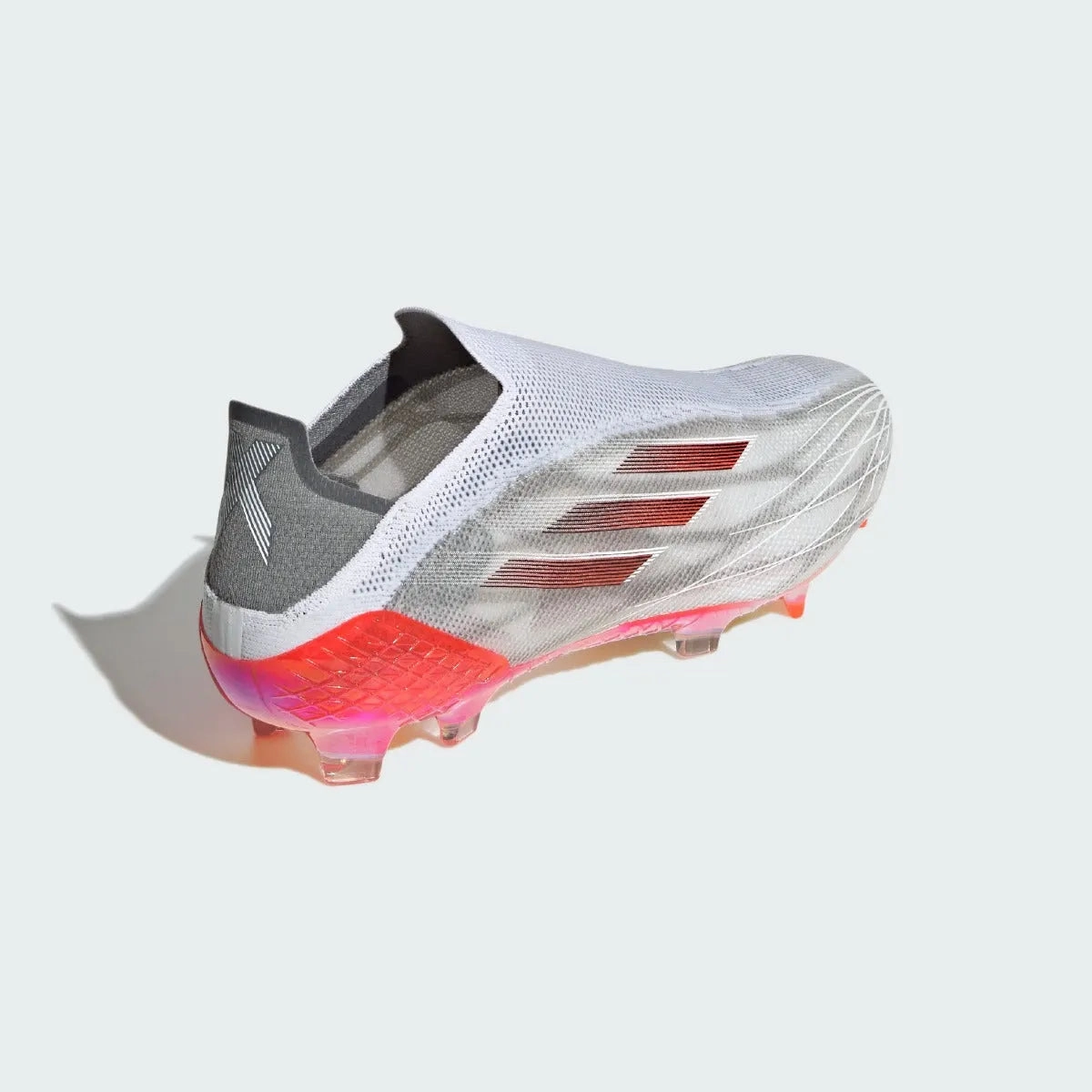 Adidas X Speedflow   FG - White-Iron Metallic Adidas Varner Wrestling Shoes