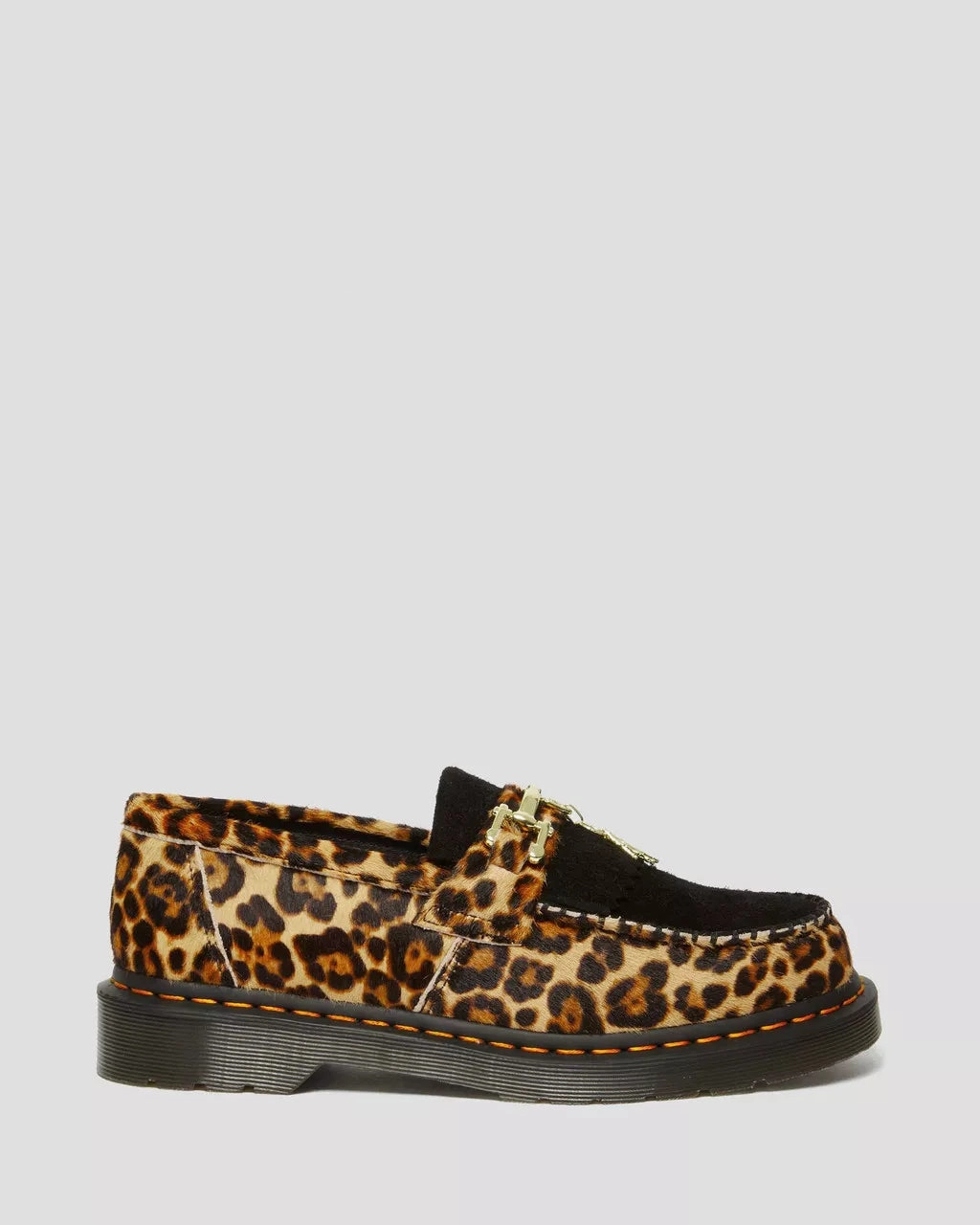 Adrian Hair-On Leopard Print Snaffle Loafers Best Orthopedic Loafers