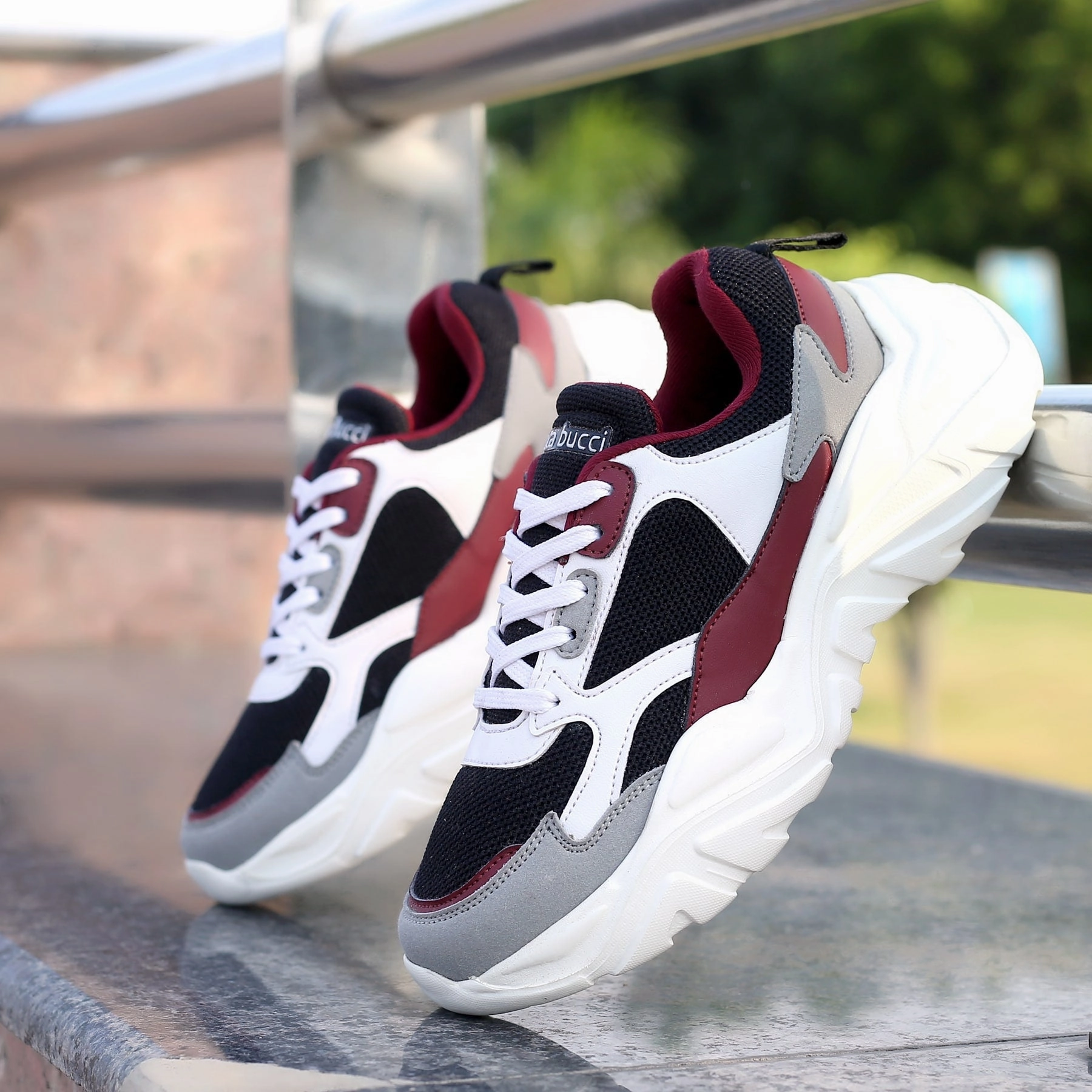 Sneakers For The Gym Bacca Bucci SPARK Low-top Platform ColorBlock Fashion Sneakers For Women | StreetWear Chunky Sneakers