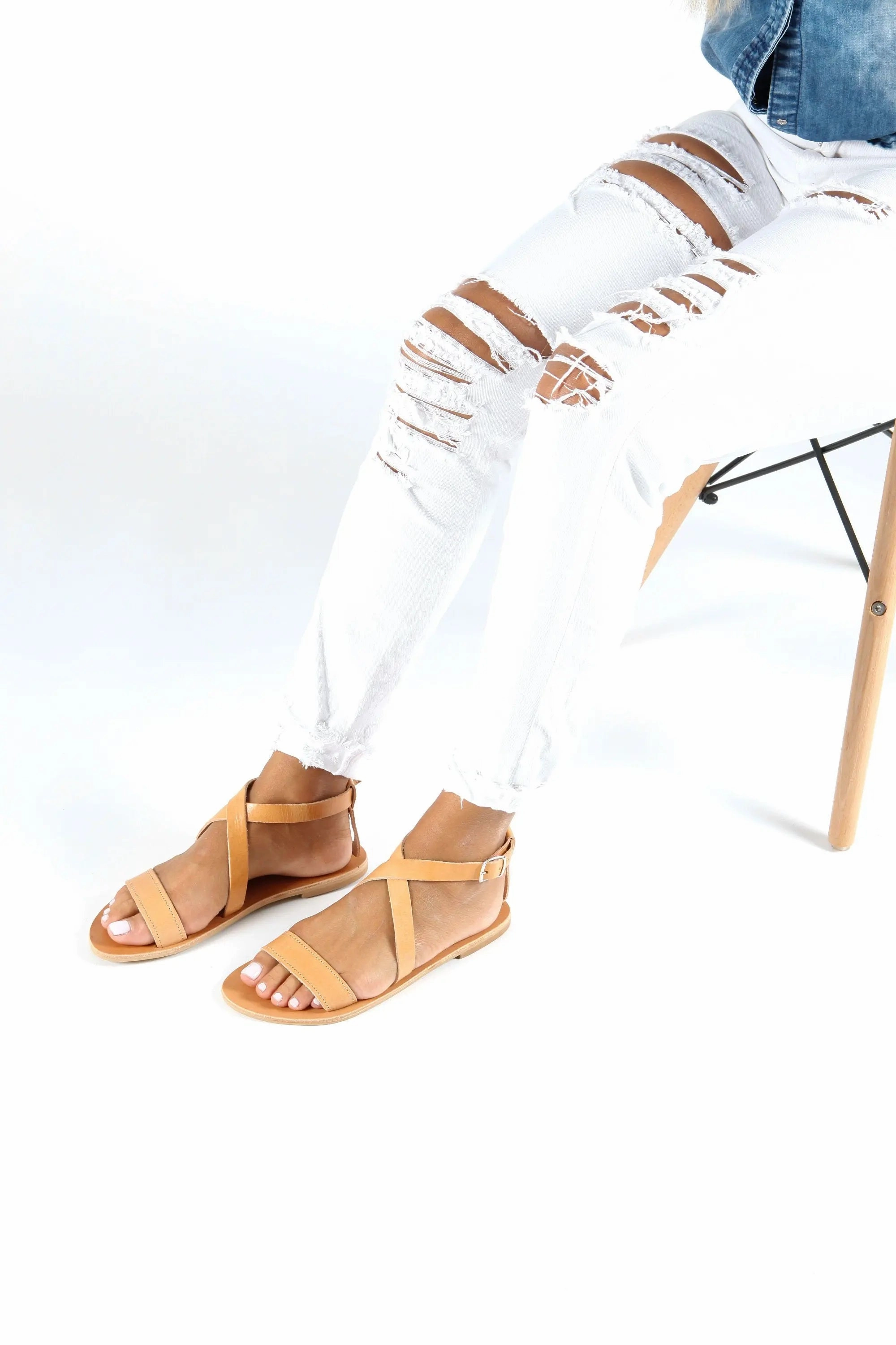 Best Arch Support Sandals MYRTO Handmade Greek Sandals