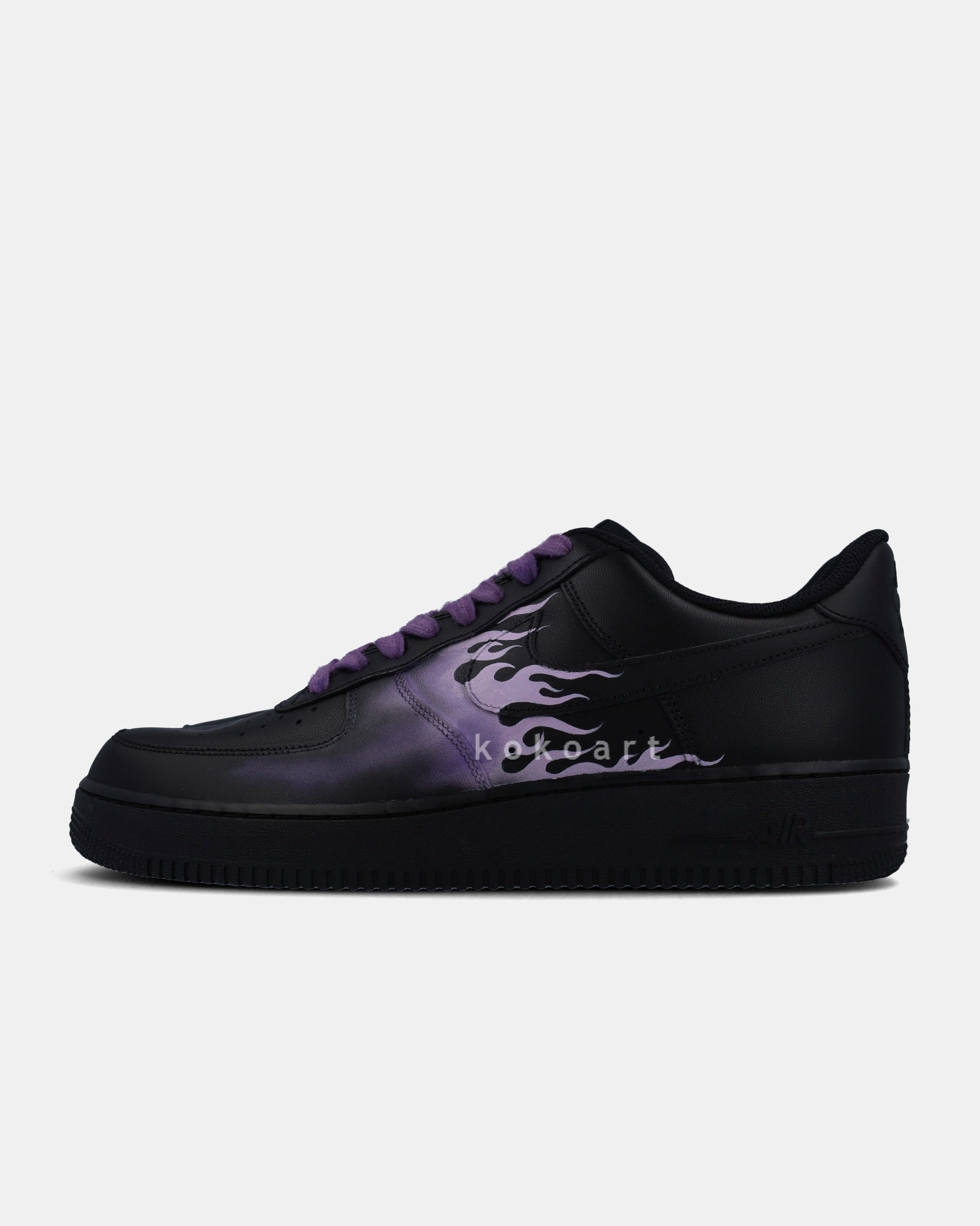 AF1 Purple Flames Gt 1000 5 Running Shoe By Asics