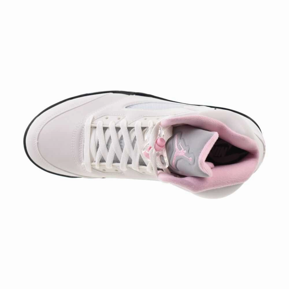 Suit With Casual Shoes Air Jordan 5 Retro OG Men's Shoes White/Medium Soft Pink/Black hq7978-102