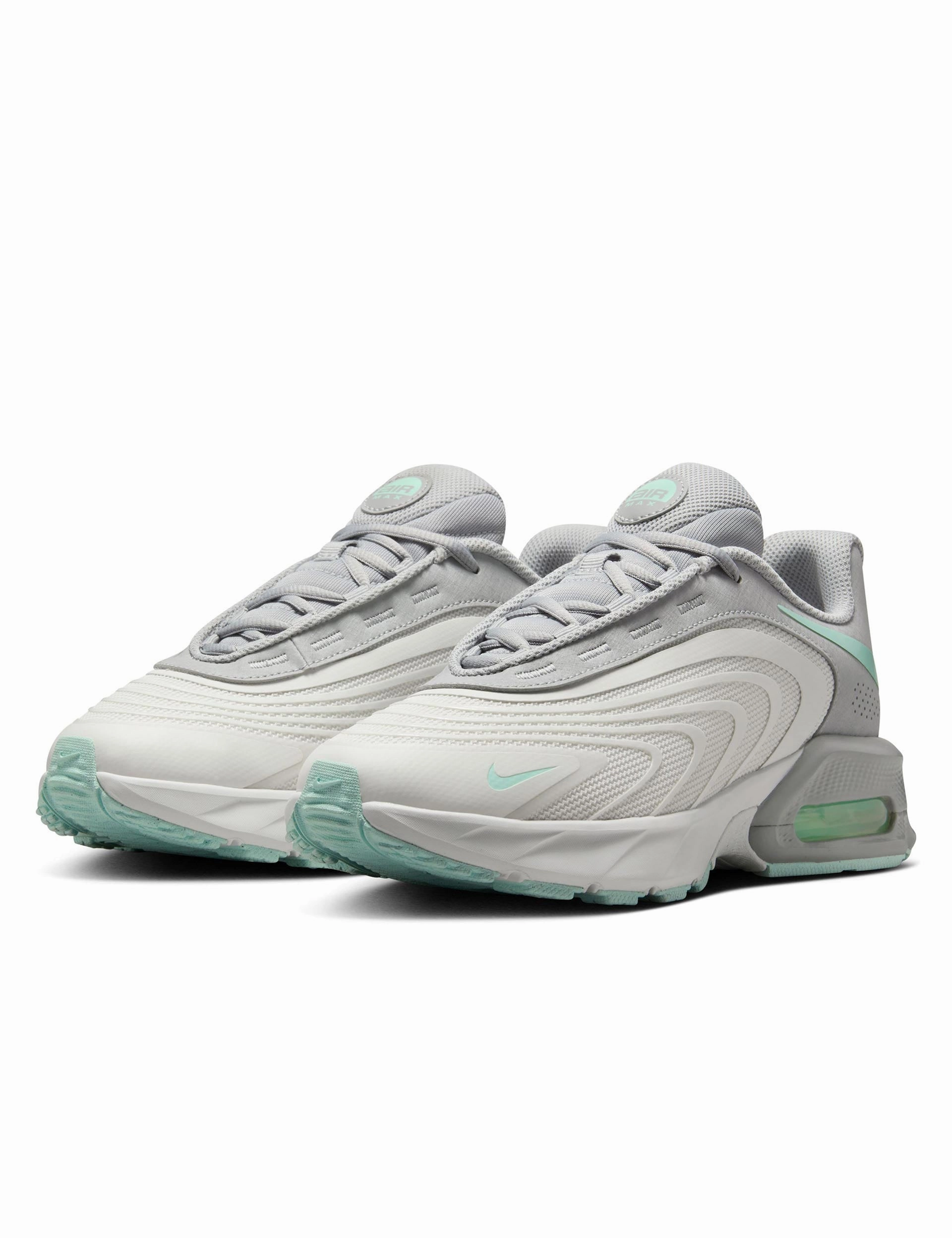 Air Max Fire Shoes - Summit White/Mint Foam/Light Smoke Grey Asics Non Skid Shoes