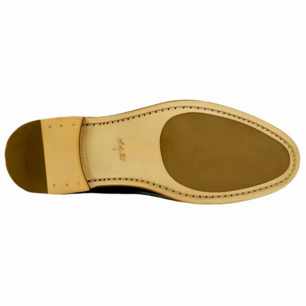 T Strap Loafers Alan Payne Coxon Italian Parma Calfskin Brandy Oxford Shoes