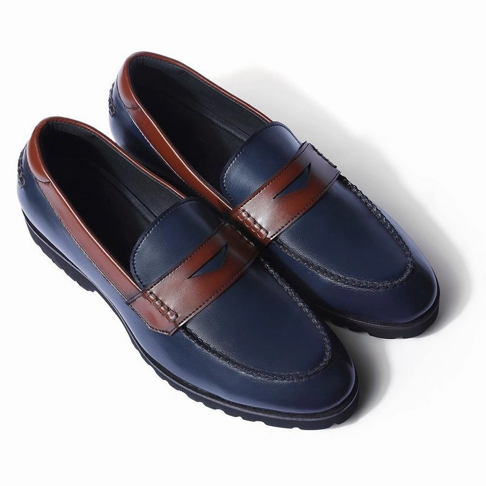 Windon Featherlite - Blue Penny Chunky Loafers Espadrilles Loafers