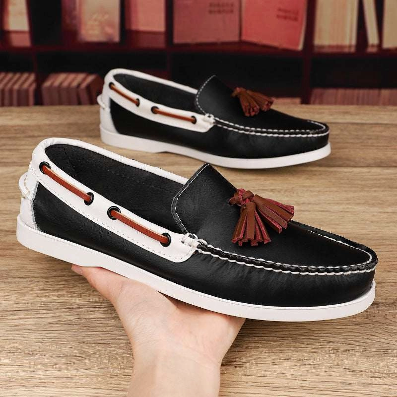 2002r Casual Shoes Oversized Nautical Relaxed Leather Footwear for Men