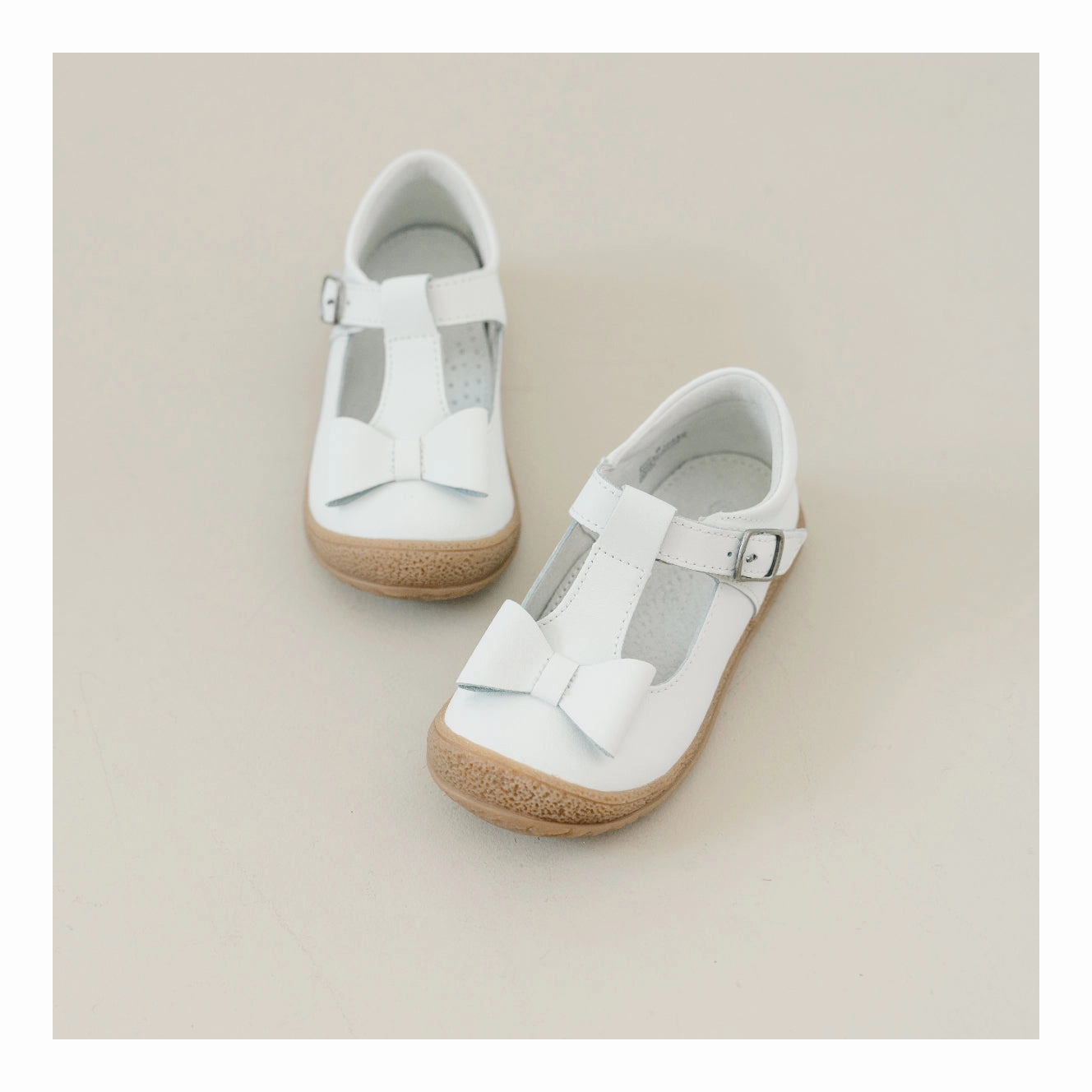 Fred Perry Casual Shoes Emma Classic White Bow T-Strap Mary Jane