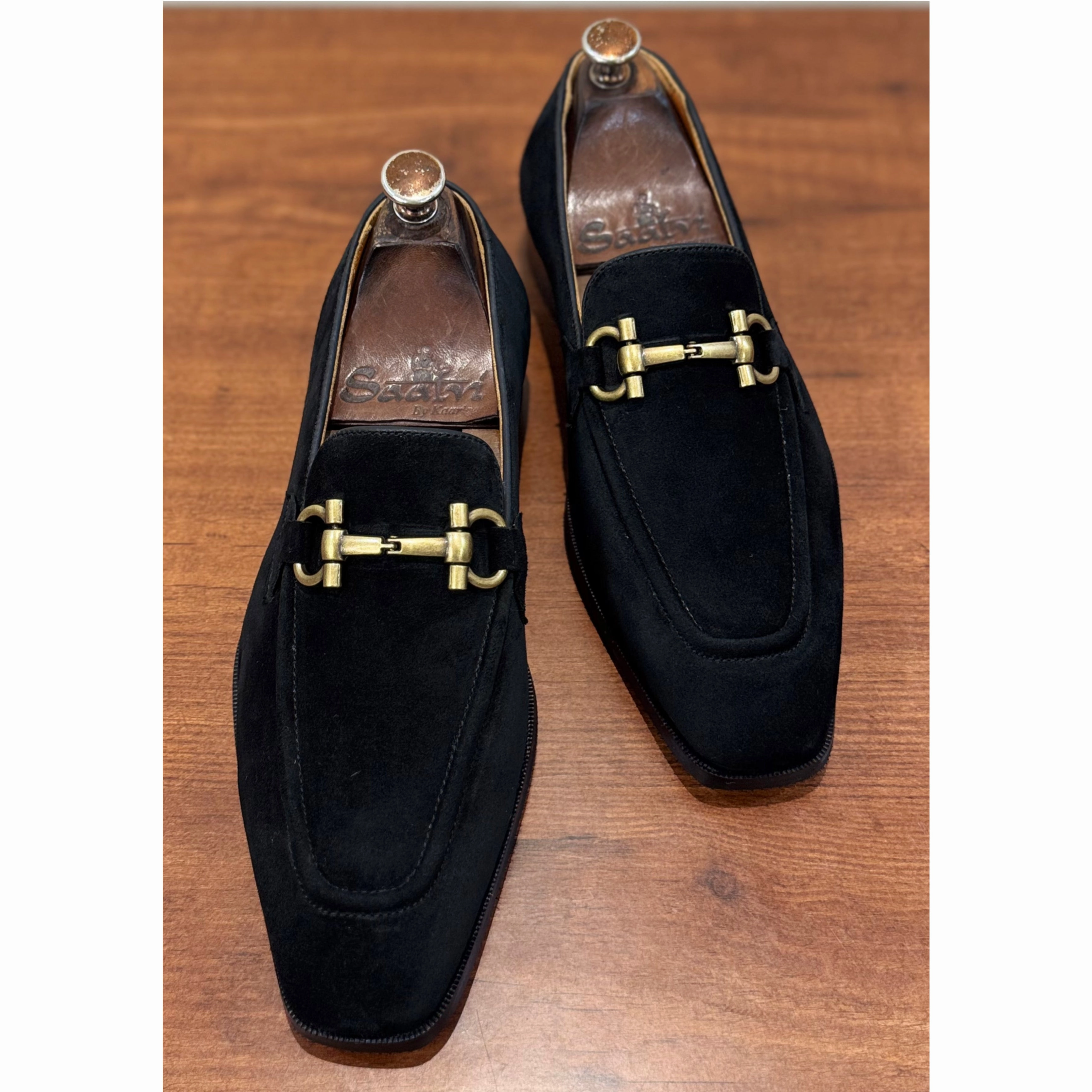 Orthotic Loafers Black Suede Loafers