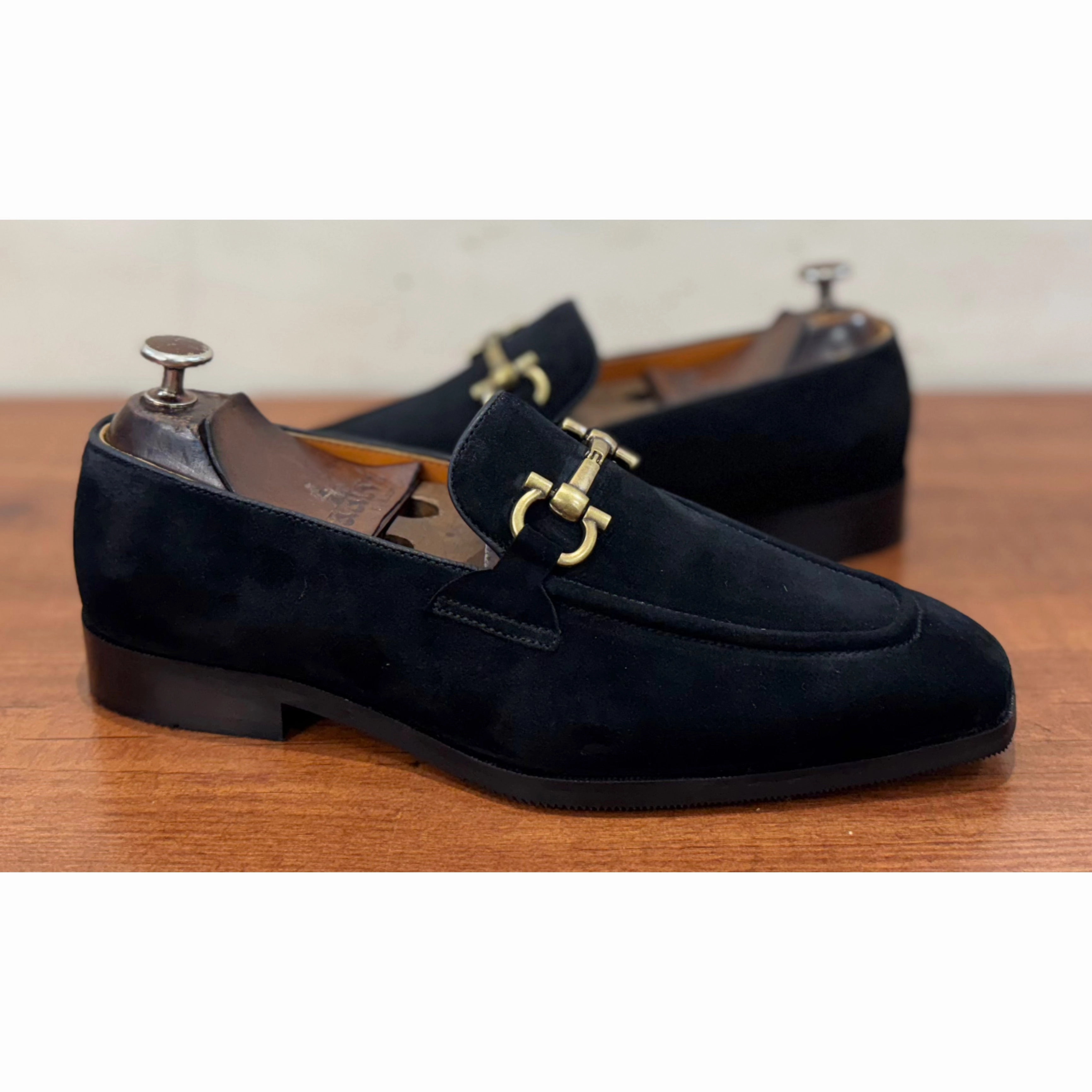 Black Suede Loafers Skechers Arch Fit Inspire Crochet Slip-on Loafers - Venice