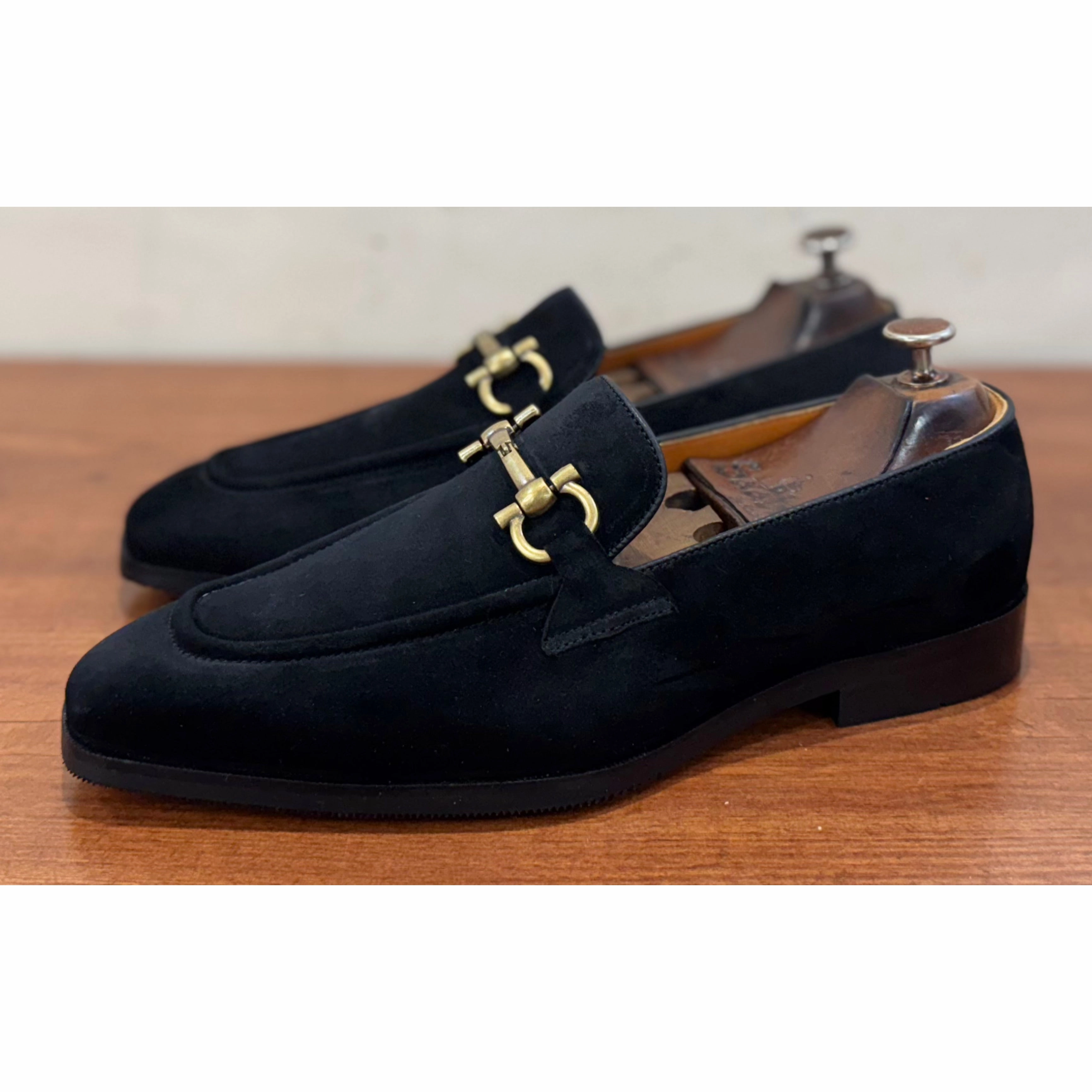 Black Suede Loafers Size 15 Loafers