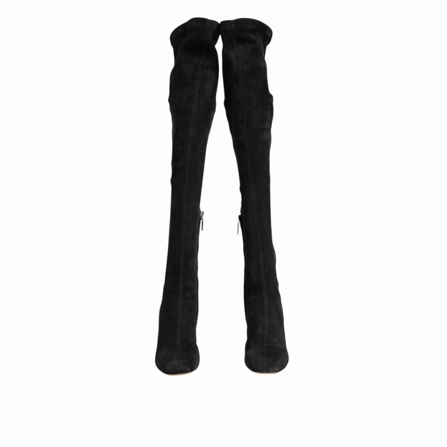 Dolce & Gabbana Black Suede Leather Knee High Boots Shoes Air Jordan Retro 1 Mid Se Craft Casual