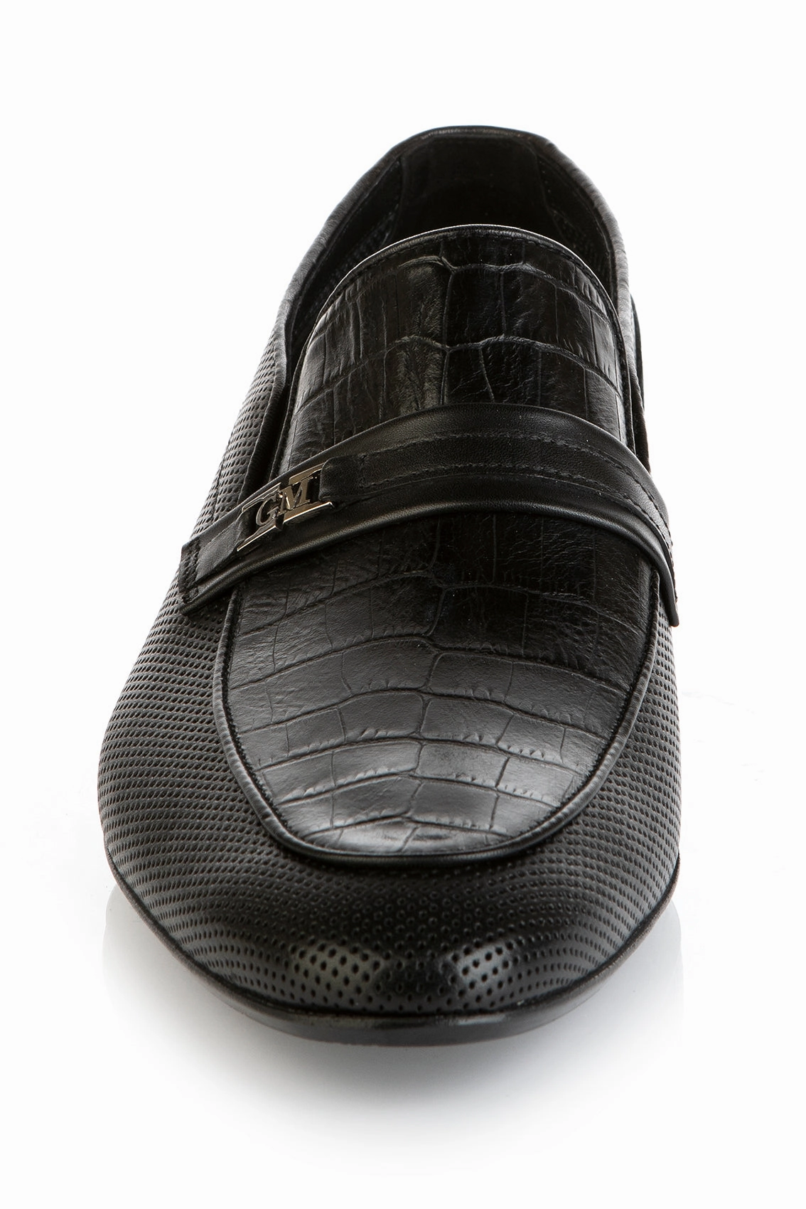 8507 Good Man Shoes / Black Loafers With Laces