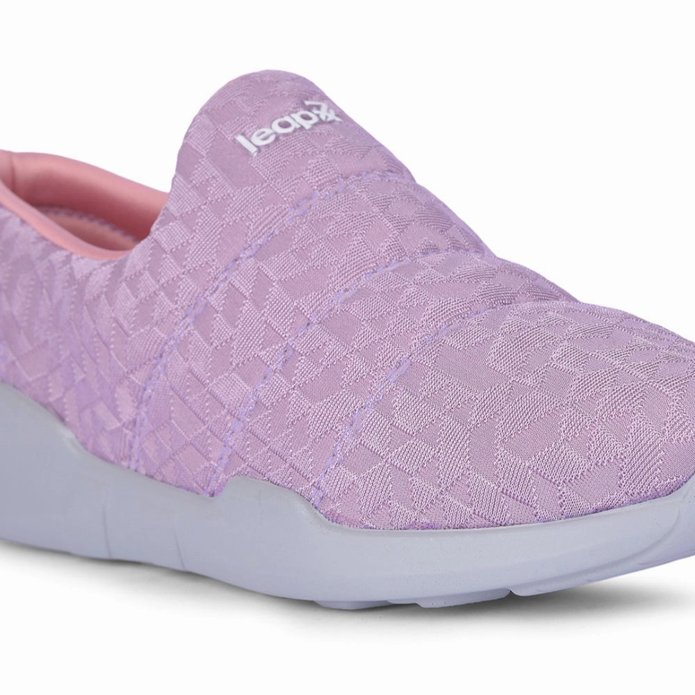 Leap7x Pink Non Lacing Casual Shoes For Women AVILA-96 By Liberty Dress Shoes That Can Be Mixed With Casual Sneakers/office Attire
