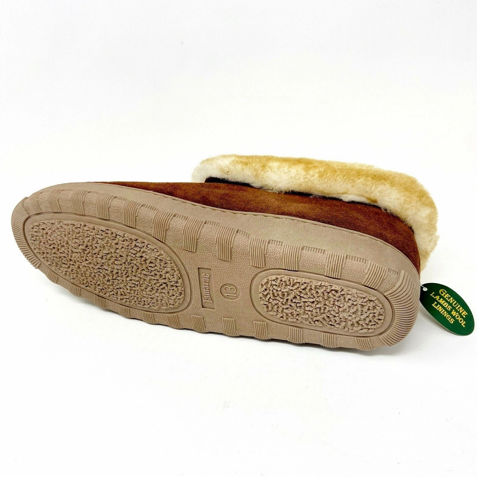 Tamarac Highlander Allspice Lambs Wool Mens Size 14 Slip On Comfort Slippers German Shepherd Slippers