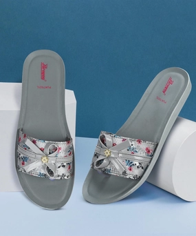 Ultra Soft Flip Flops Paragon Women's Grey Sliders with Cushioned Sole for Everyday Use