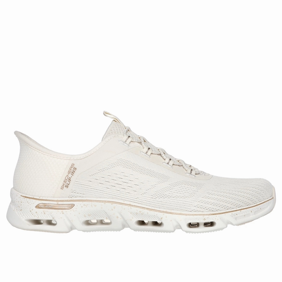 Contemporary Casual Shoes Slip-ins: Glide-Step Gratify - Pace - Natural/Gold