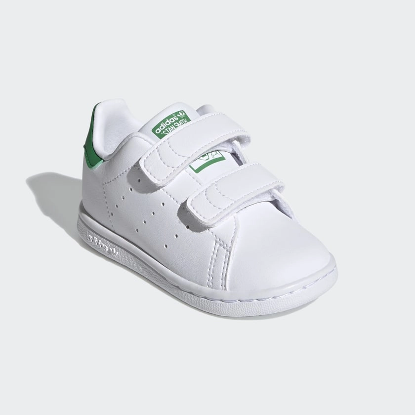 Adidas Stan Smith CF C - Ftwr White / Green Adidas With The 3 Stripes Shoes