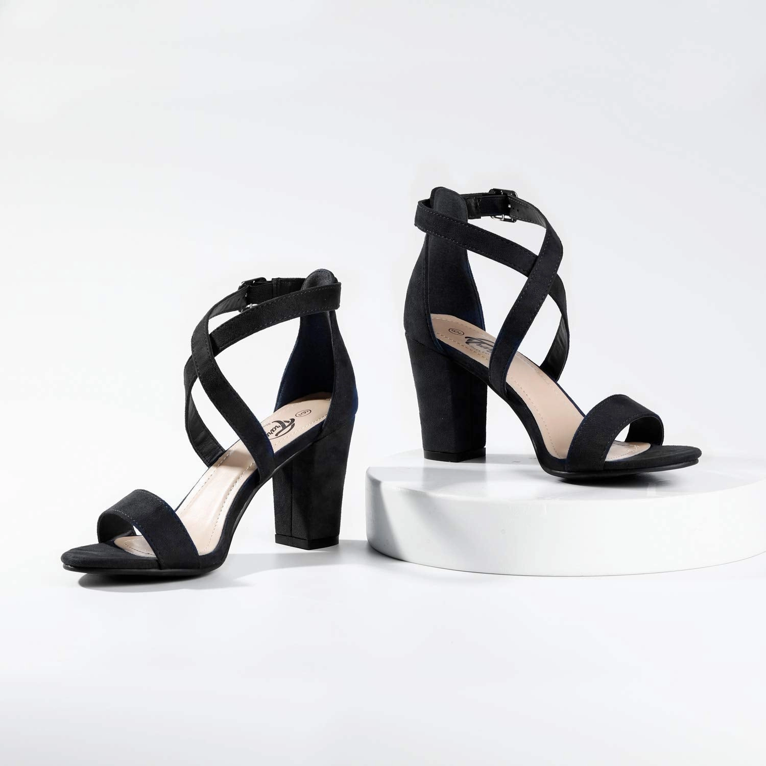 Ankle Cross Strap Heel Sandals Shoes Ladies Sandals