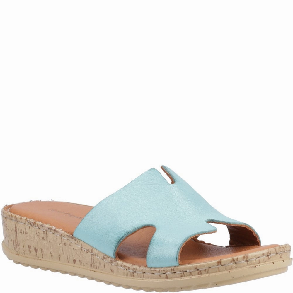 Flat Workout Shoes Aqua Eloise Mule Sandals