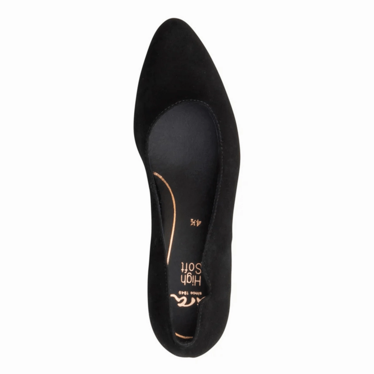 Low Wedge Casual Shoes Ara Women's Kat Black Suede