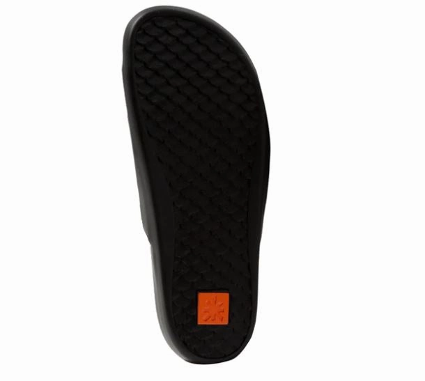 Sandals For High Arches ART 1385 Biarritz Nobuck Washed Slide Sandals