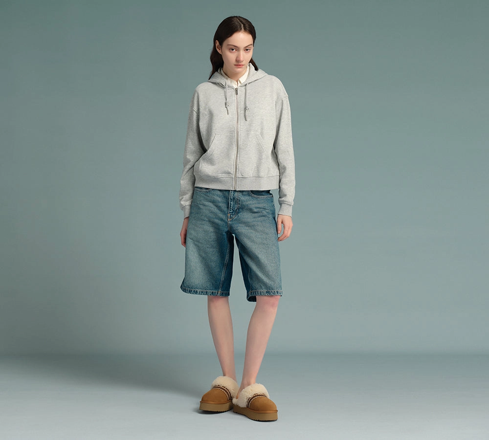 Indoor Slippers For Plantar Fasciitis AUSTRALIAN SHEPHERD UGG Slippers Sheepskin Wool Knitted Platform Isle