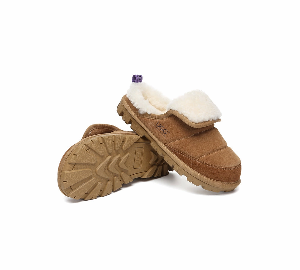 Night Slippers AUSTRALIAN SHEPHERD UGG Slippers Sheepskin Wool Theia