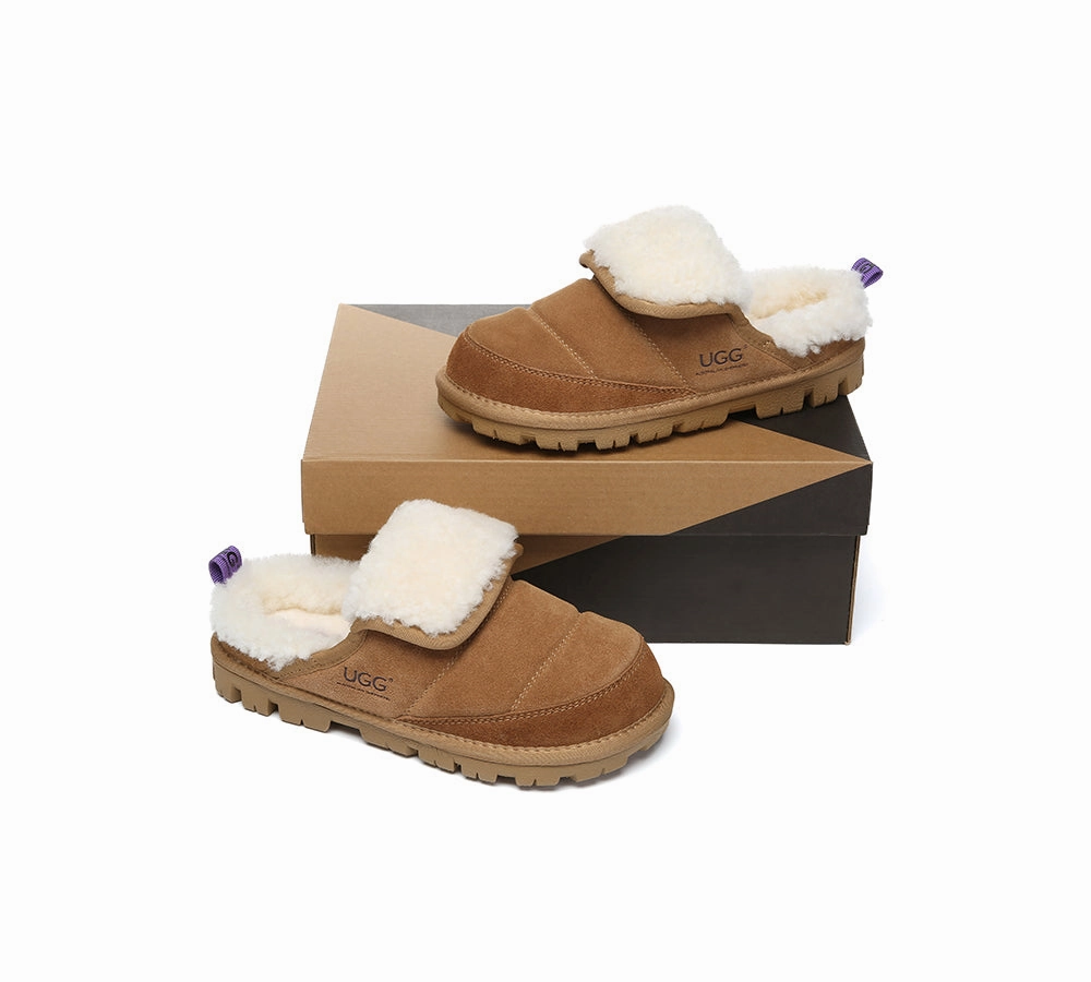 AUSTRALIAN SHEPHERD UGG Slippers Sheepskin Wool Theia Ballet House Slippers