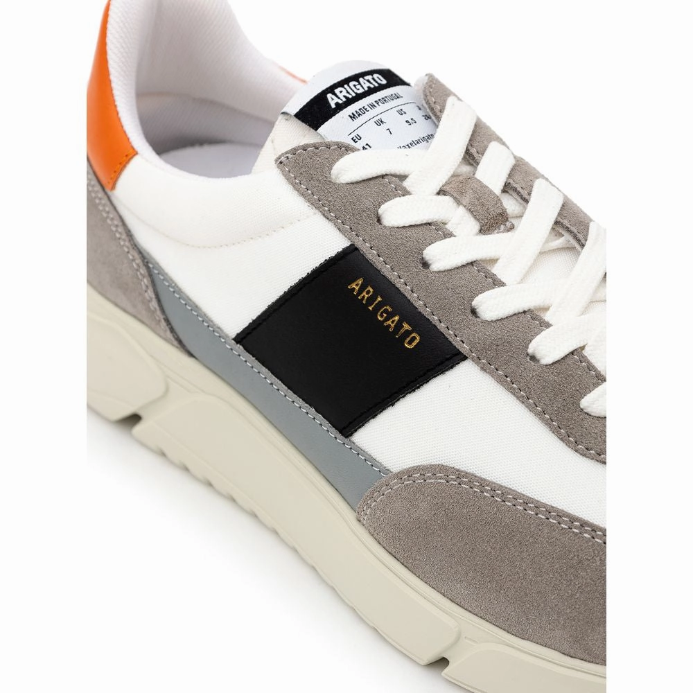 Axel Arigato Bicolor Fabric And Leather Athletic Sneakers Most Comfortable Sneakers For Standing All Day