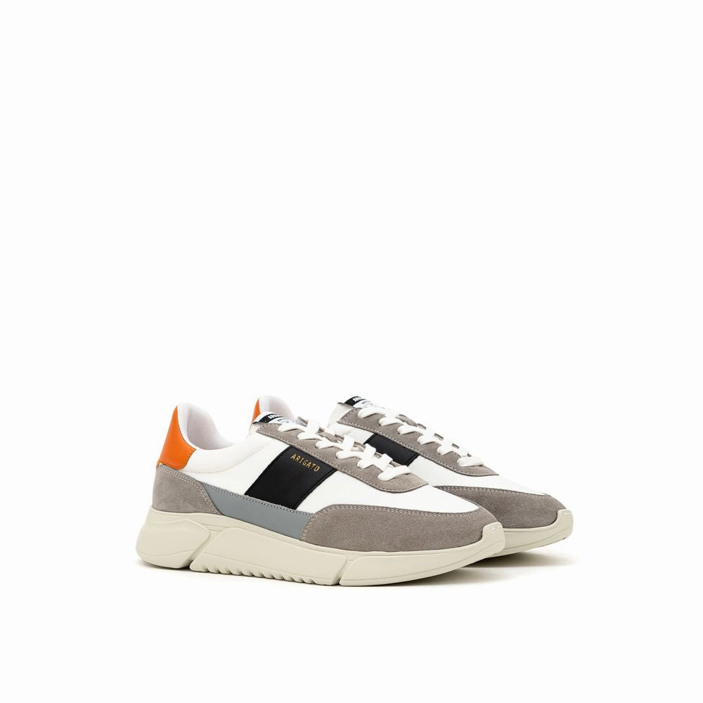Rick Owens Sneakers Geobasket Axel Arigato Bicolor Fabric And Leather Athletic Sneakers