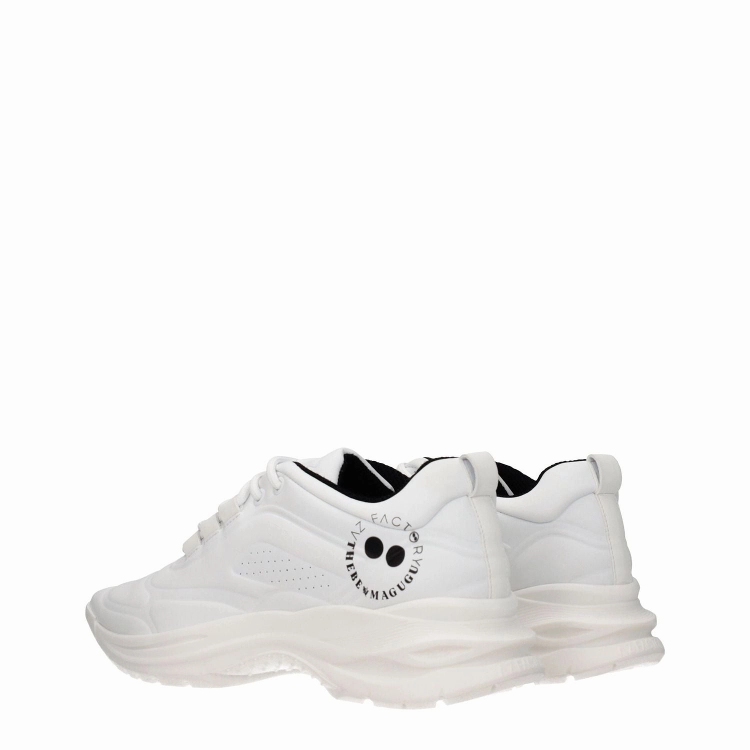 Sequin Flats Shoes AZ Factory White Leather Sneakers