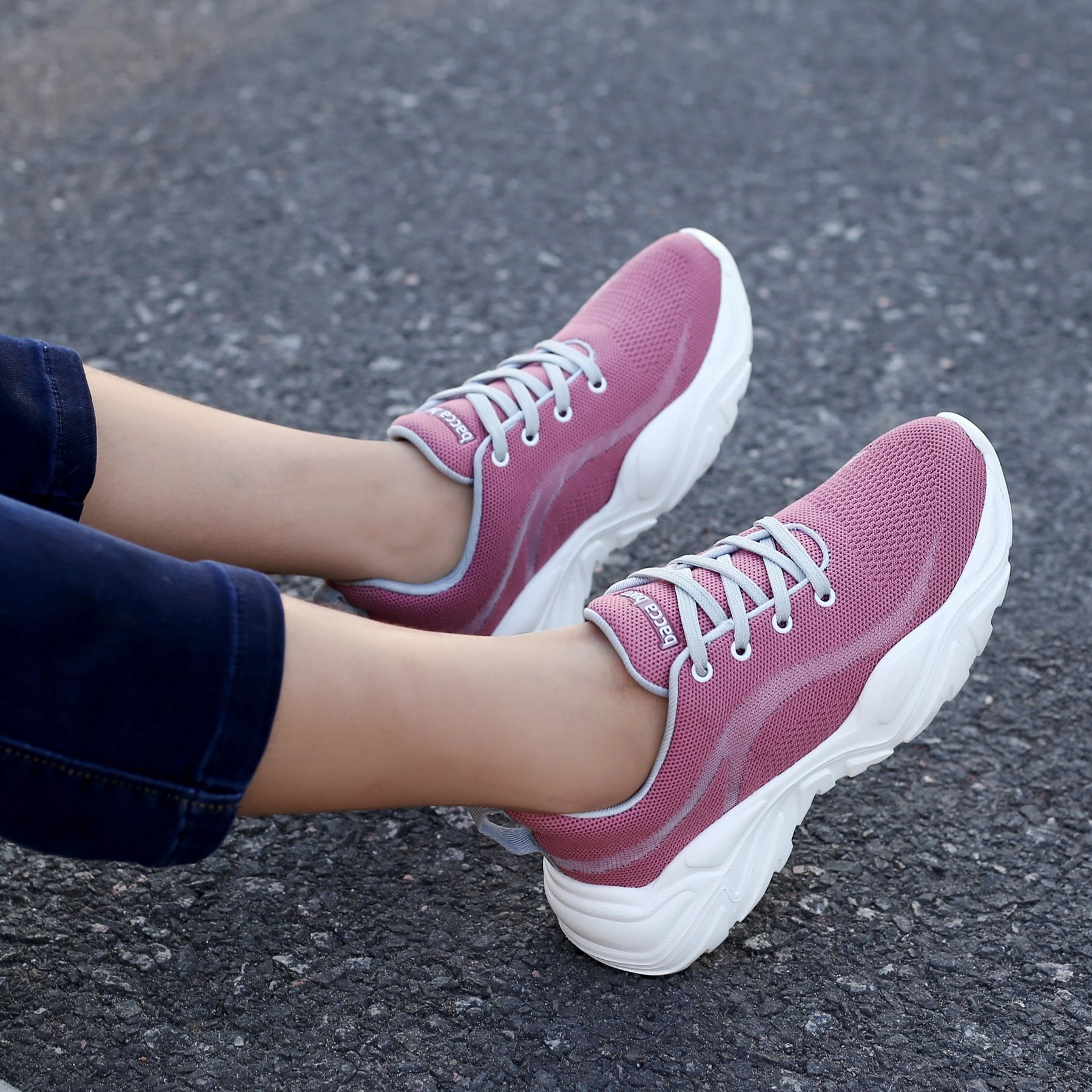 Bacca Bucci BUBBLES Women Chunky Platform Sneakers Rhinestone Slip On Sneakers