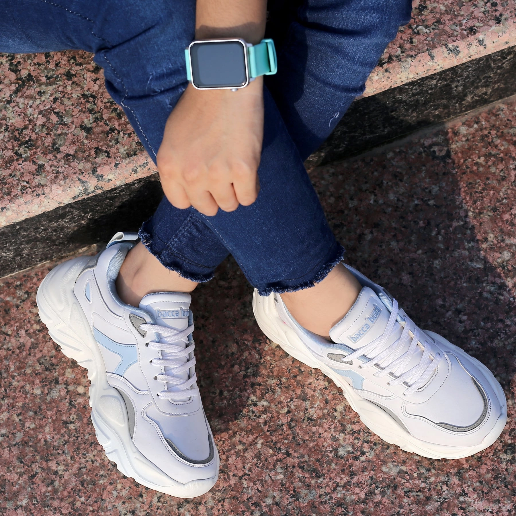 Mesh Sneakers Bacca Bucci HARPER Low-top Platform Chunky Fashion Sneakers For Women