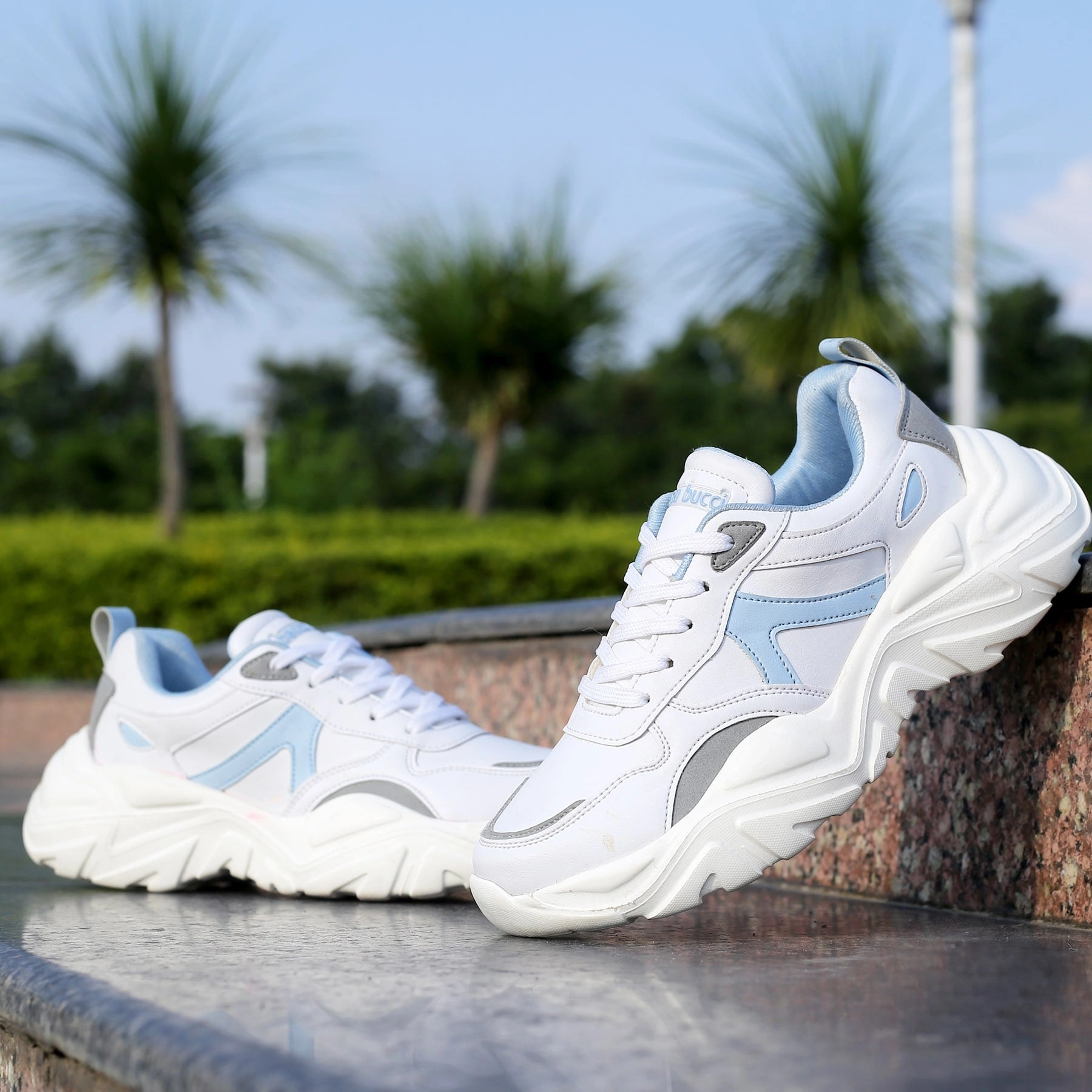 World's Costliest Sneakers Bacca Bucci HARPER Low-top Platform Chunky Fashion Sneakers For Women
